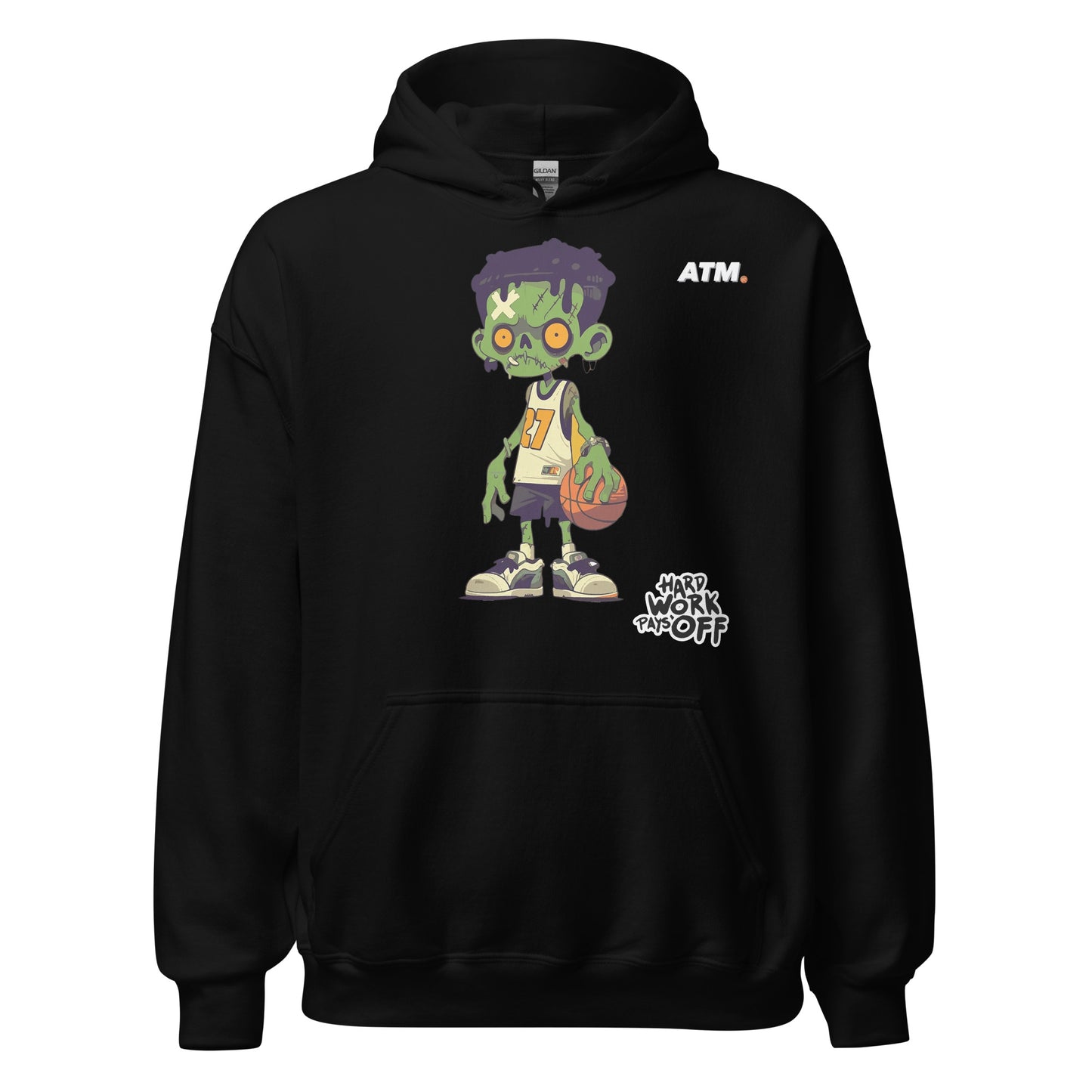 Unisex Hoodie (Zombie & Hard Work Pays Off)