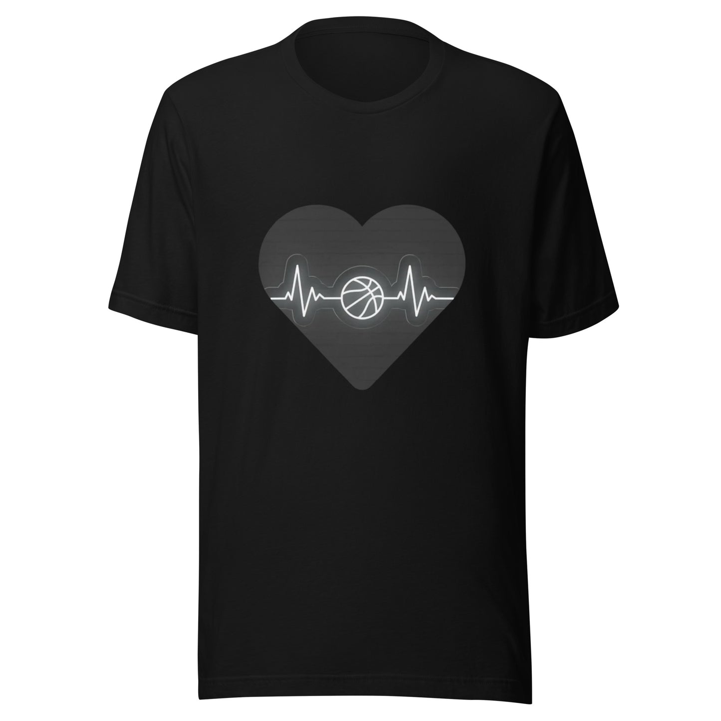 Unisex t-shirt (Basketball Heart Logo)