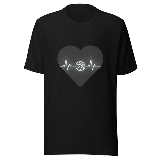 Unisex t-shirt (Basketball Heart Logo)