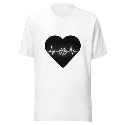 Unisex t-shirt (Basketball Heart Logo)