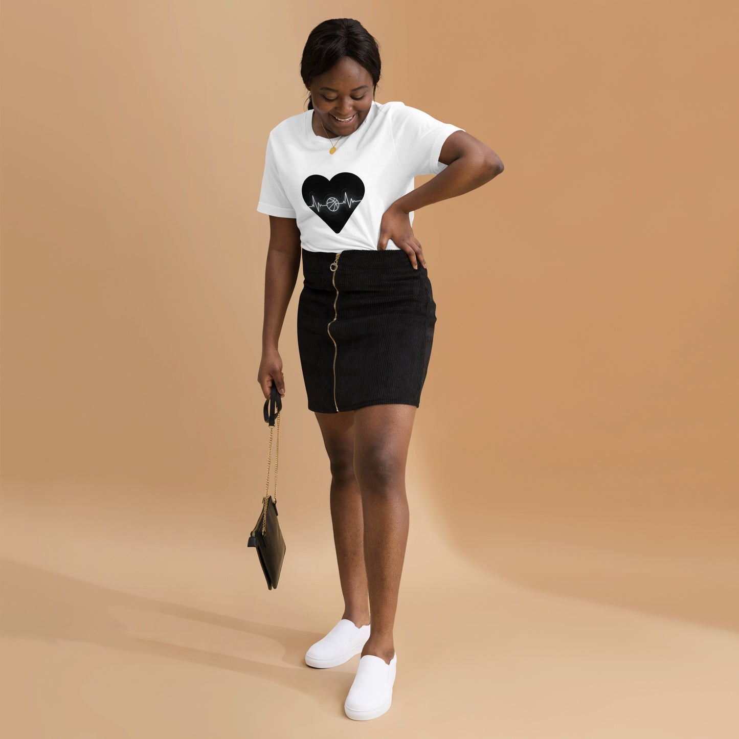 Unisex t-shirt (Basketball Heart Logo)